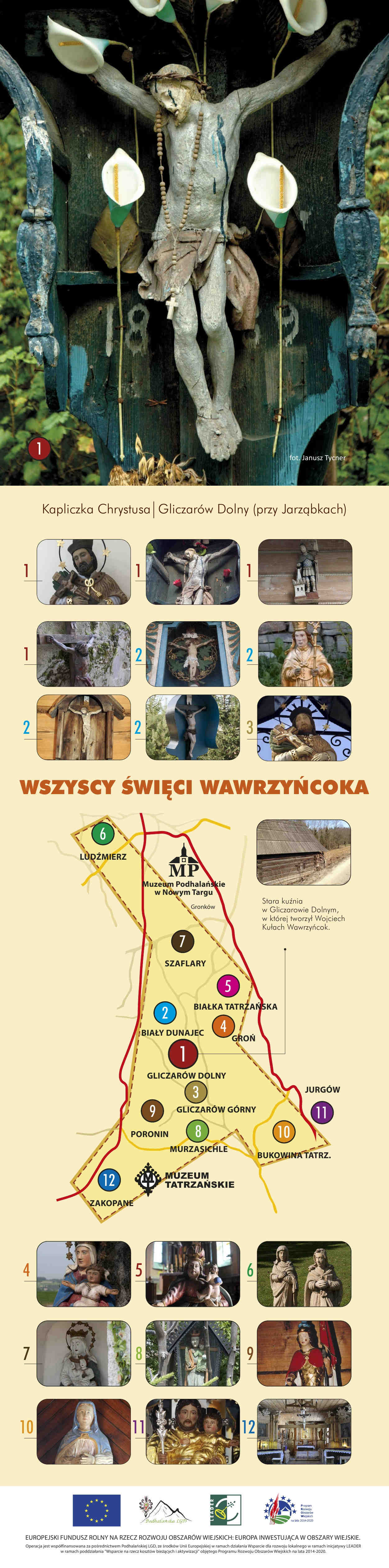 Szlak Wawrzyńcoka - mapa
