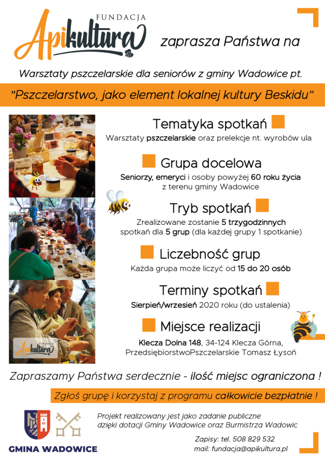 Warsztaty pszczelarskie dla seniorów z gminy Wadowice