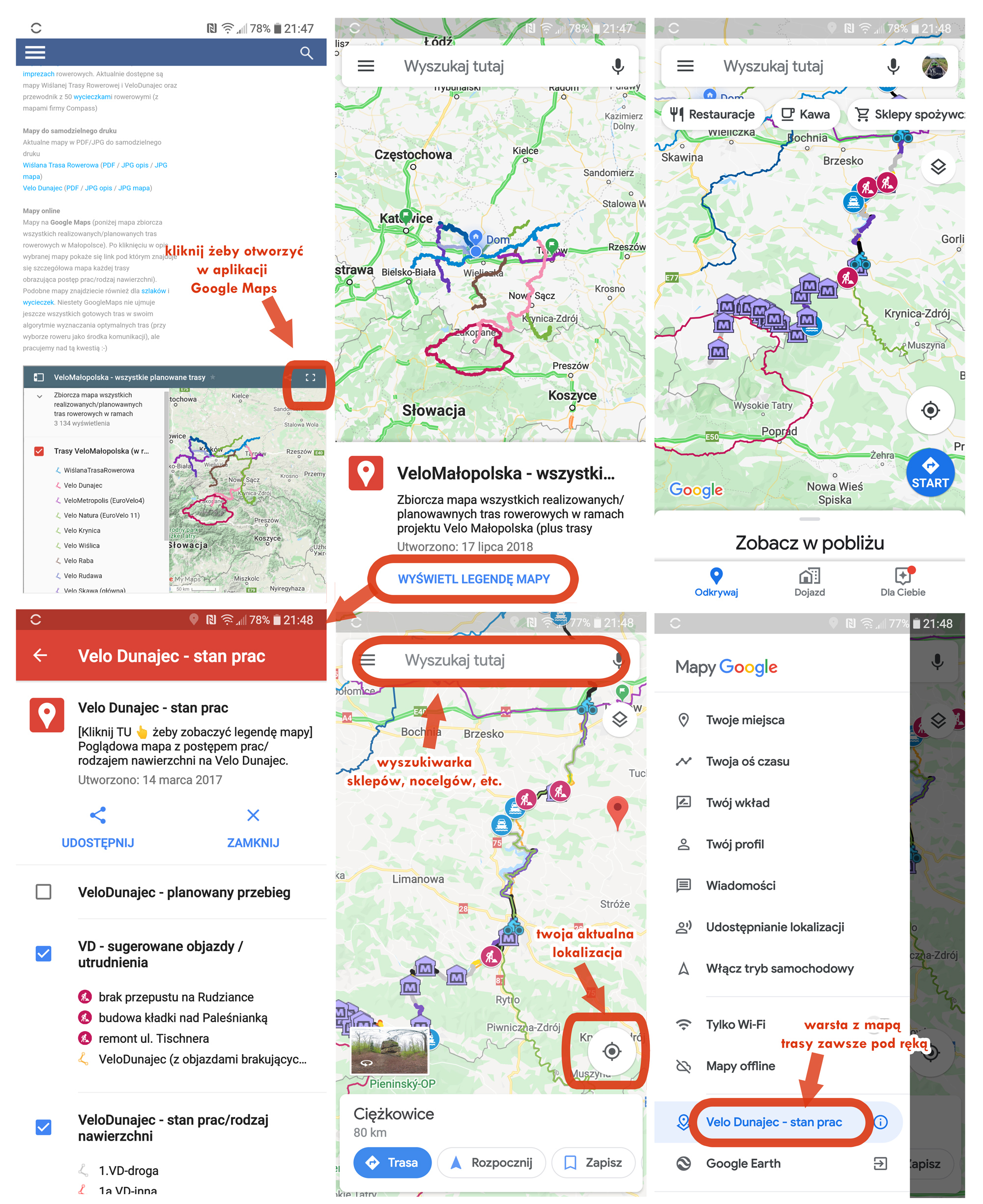 Jak używać map w aplikacji Google Maps